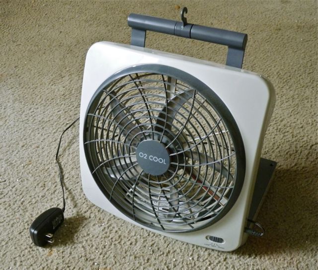 Portable fan for use in RV