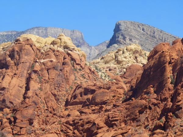 Red rock cliffs