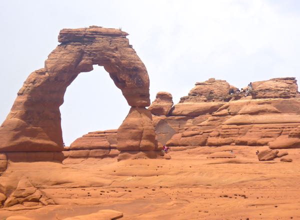 Famous arch with rock formations