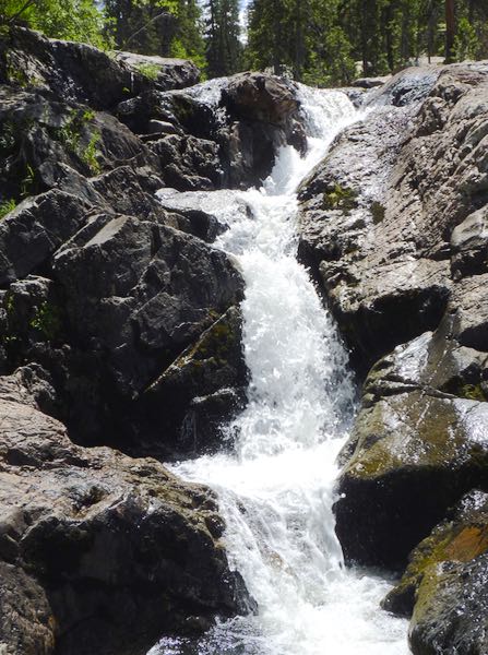 Waterfall, rocks
