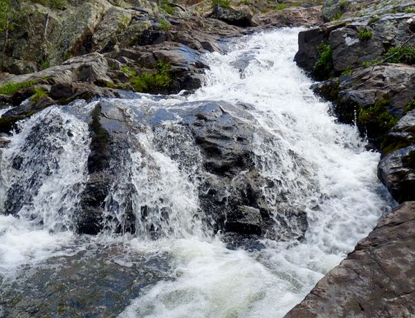 Waterfall, rocks, cascade