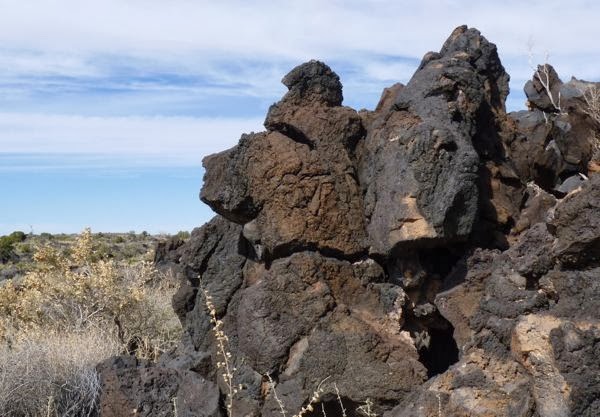 Pile of lava rock