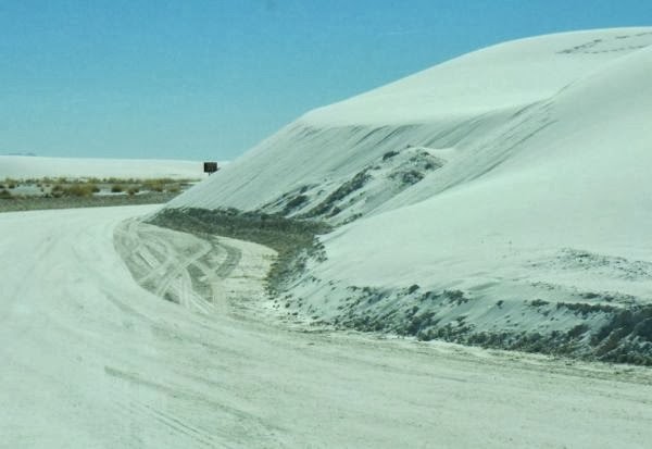 White road, white dunes