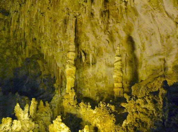 Inside the caverns