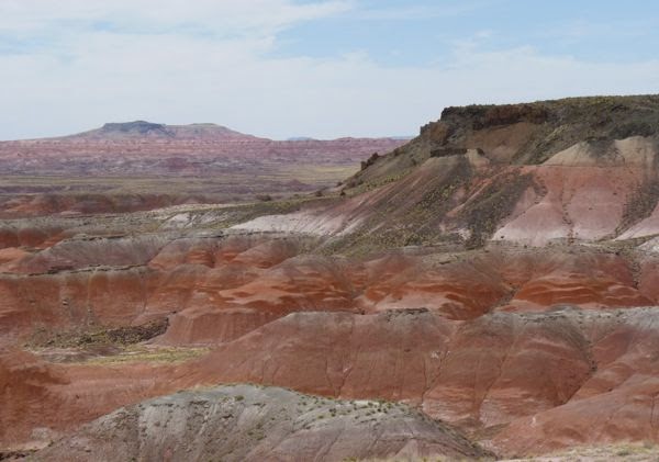 Red mesa in the desert