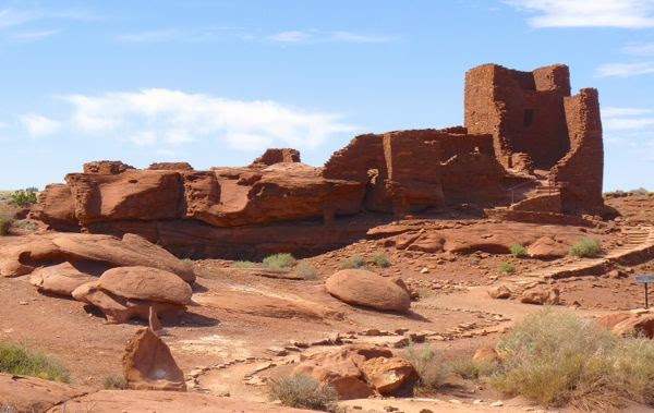 Ruins of native pueblo