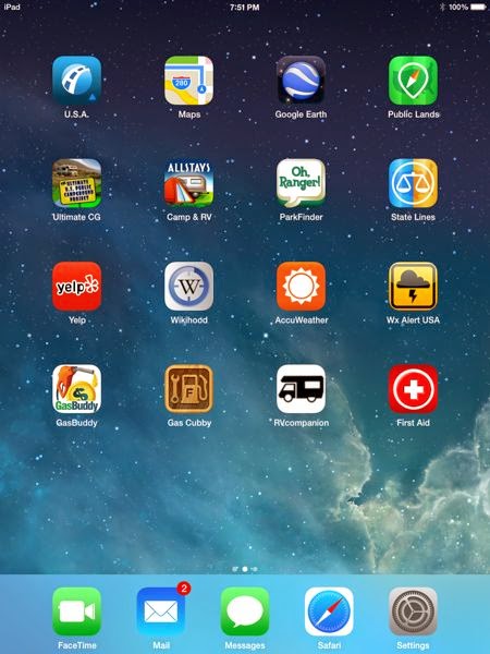 Screen shot of iPad mini