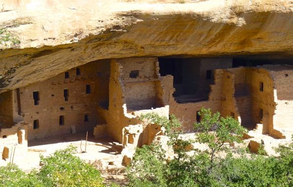 Native cliff dwelling ruins
