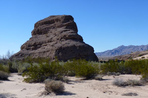 Huge rock in the desert