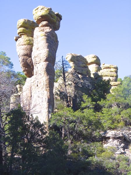 Tall rock formations