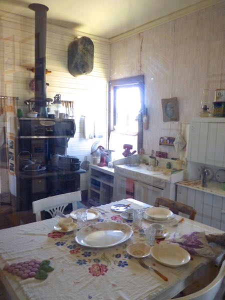 Old kitchen with wood stove