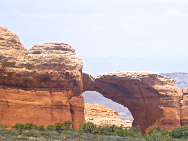 Rock formation with arch