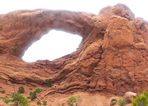 Arch in rock formation