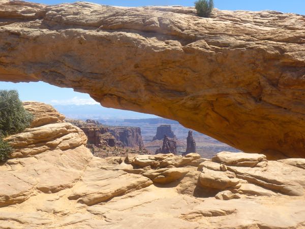 Arch, canyon, rocks
