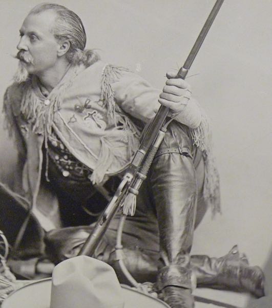 William Cody with rifle