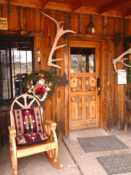 Chair, door, antlers