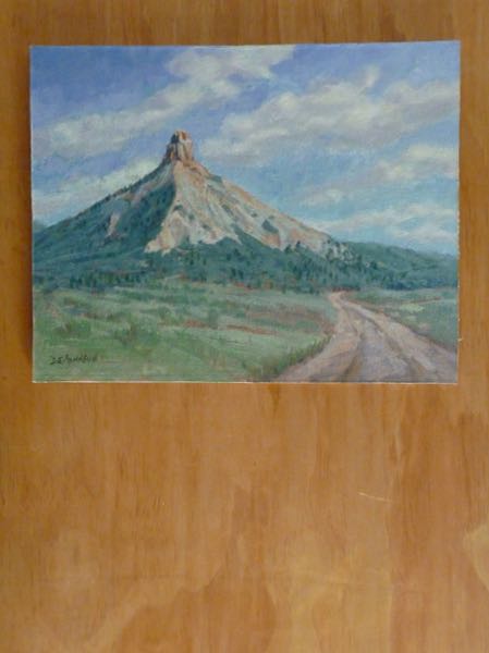 Painting of a mountain